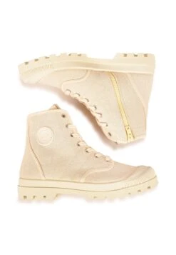 Pataugas Og M/Zipti F2I - Enkellaarsjes Met Plateauzool - Off White -Pataugas 04871637b97f4210ab378e8c280ec142