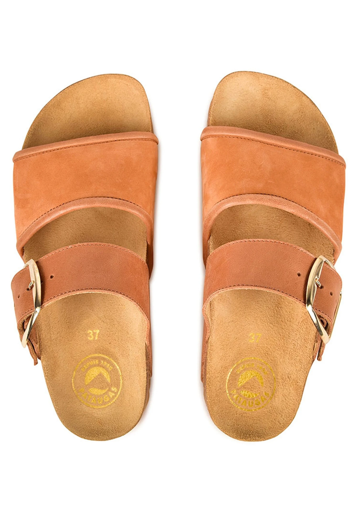 Pataugas Lula/Mix/Nu F2I - Muiltjes - Camel 3 Pataugas Lula/Mix/Nu F2I - Muiltjes - Camel - Afbeelding 3