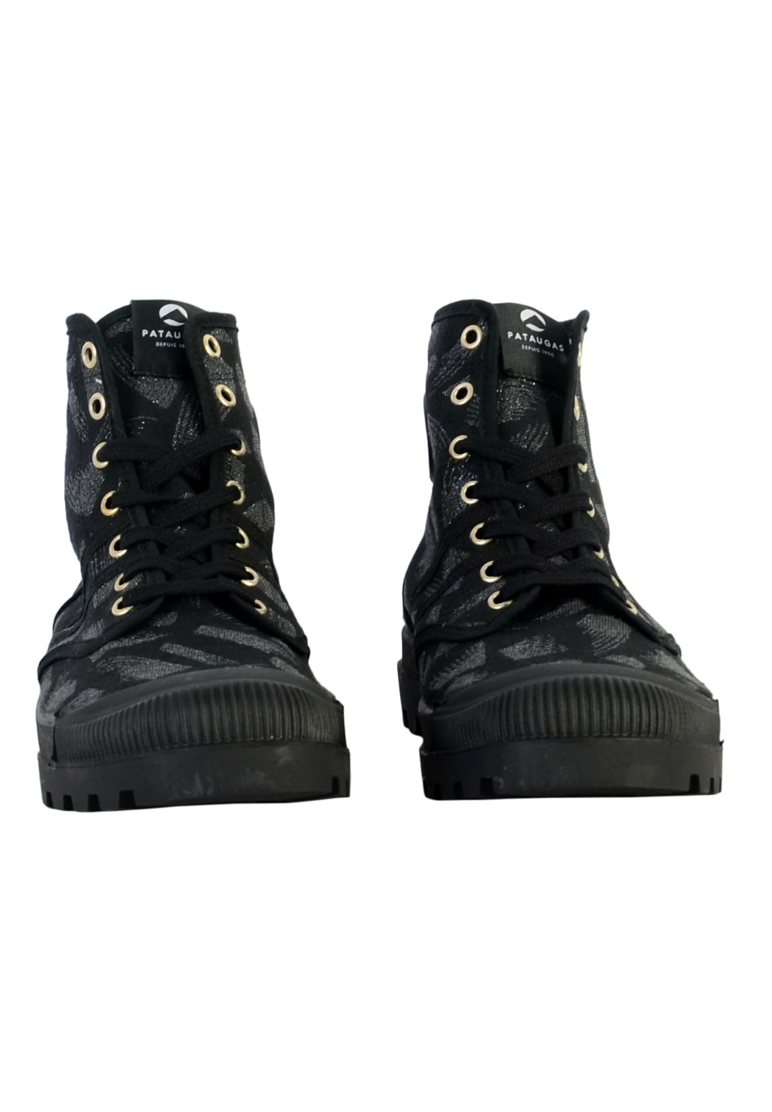 Pataugas À Lacets Og - Sneakers Hoog - Noir 4 Pataugas À Lacets Og - Sneakers Hoog - Noir - Afbeelding 4