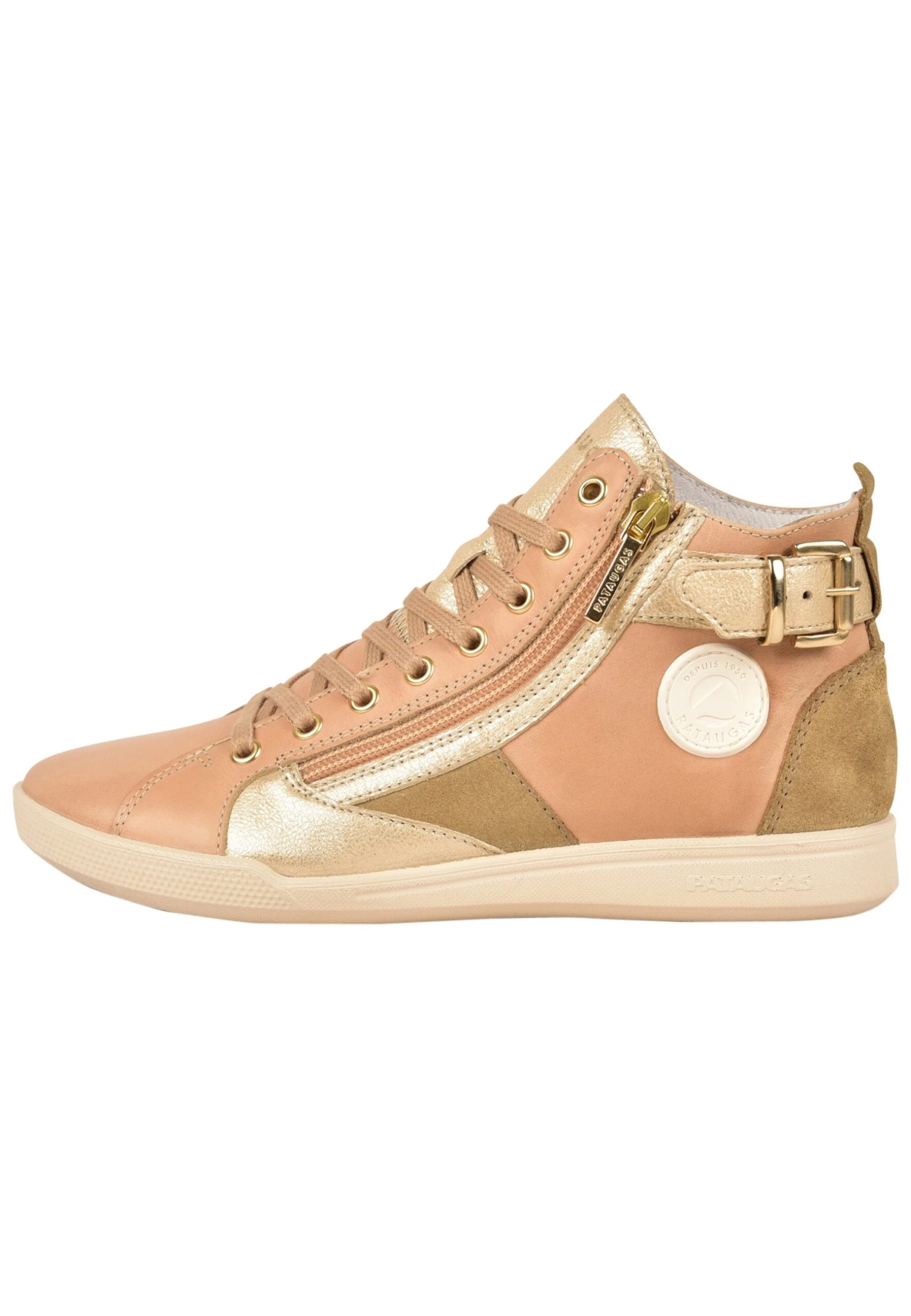 Pataugas Palme/Mix F2H - Sneakers Hoog - Beige 1 Pataugas Palme/Mix F2H - Sneakers Hoog - Beige